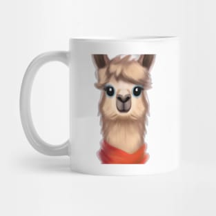 Cute Llama Drawing Mug